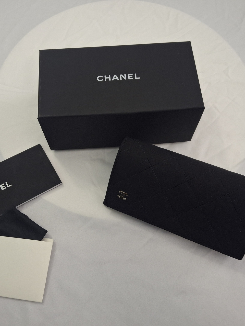 CHANEL Quilted Black Sunglass Case CASE ONLY Brand New!! With Box And Cleaner!!!